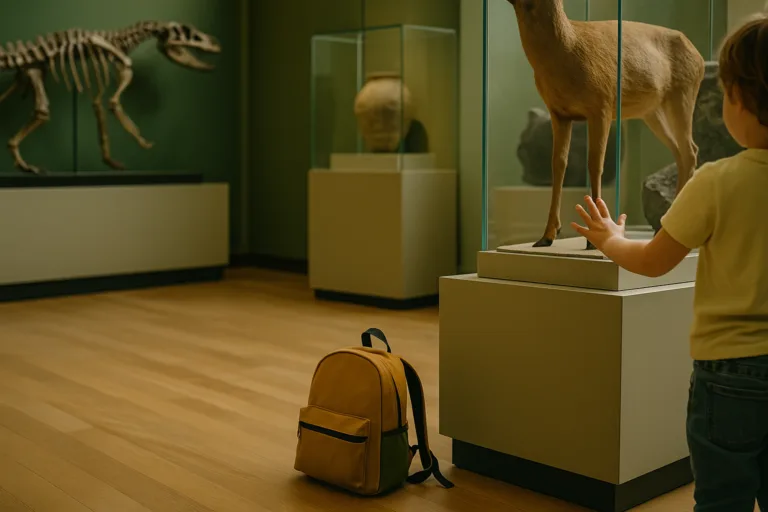 Children enjoying interactive museum exhibit learning through play