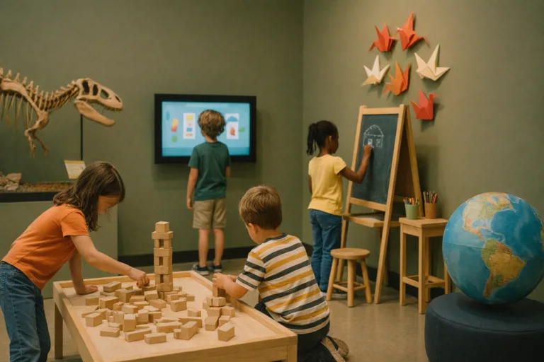 Interactive play exhibit at top childrens museums worldwide