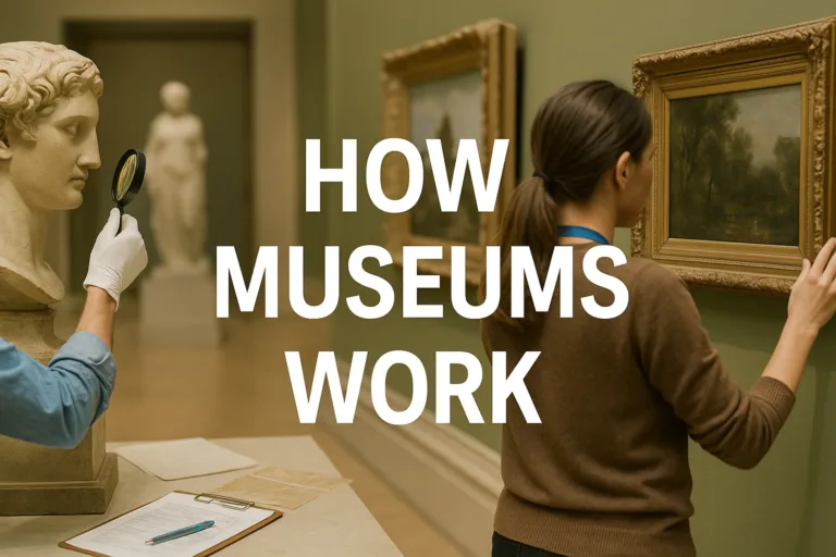 Museum curator preparing artifacts for exhibit in conservation lab