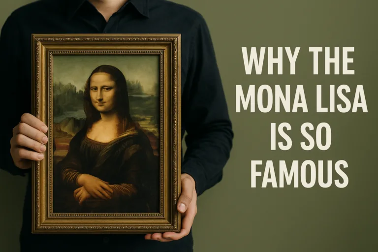 Mona Lisa painting in museum representing enduring fame and mystery