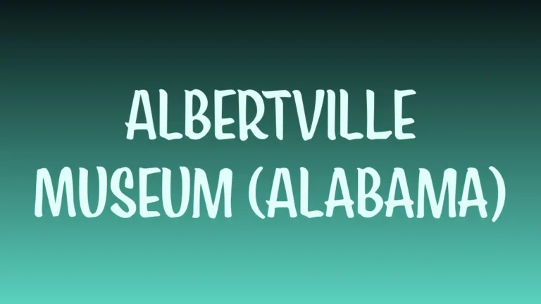 Albertville Alabama museum historic brick building entrance