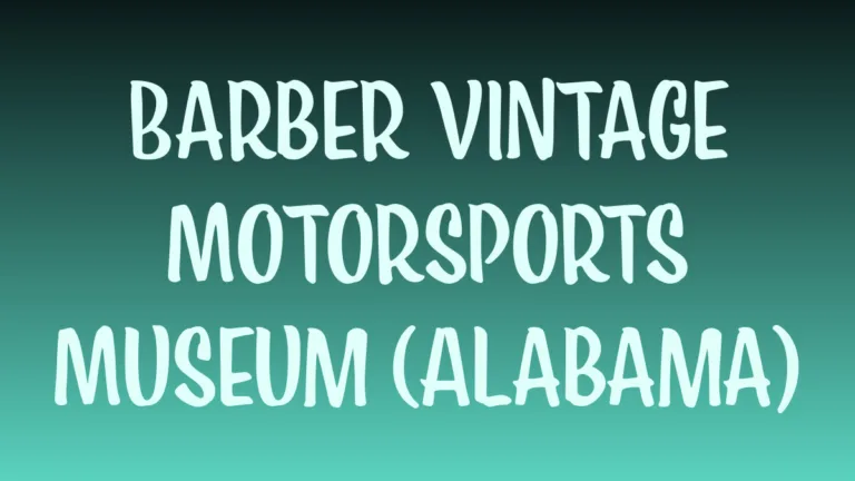 Barber Vintage Motorsports Museum vintage motorcycles exhibit Alabama