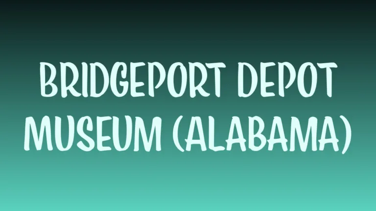 Bridgeport Depot museum historic railroad station in Alabama