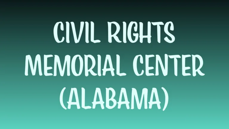 civil rights memorial center alabama