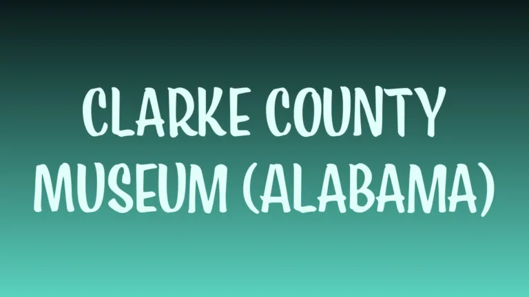 Historic Clarke County museum building in Alabama