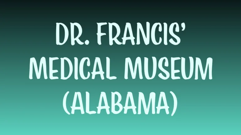 Historic medical instruments exhibit at Dr Francis museum Alabama