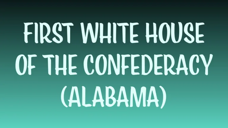 First White House of the Confederacy museum Jefferson Davis home Montgomery Alabama