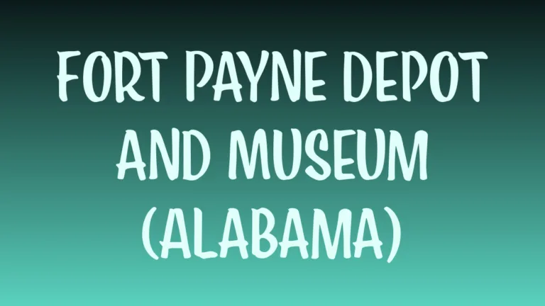 Historic Fort Payne Depot museum brick railroad station in Alabama