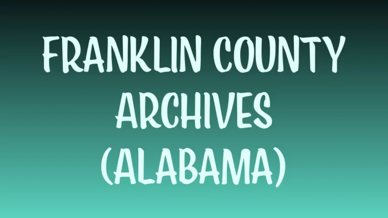 Historic Franklin County Archives Alabama museum exterior facade