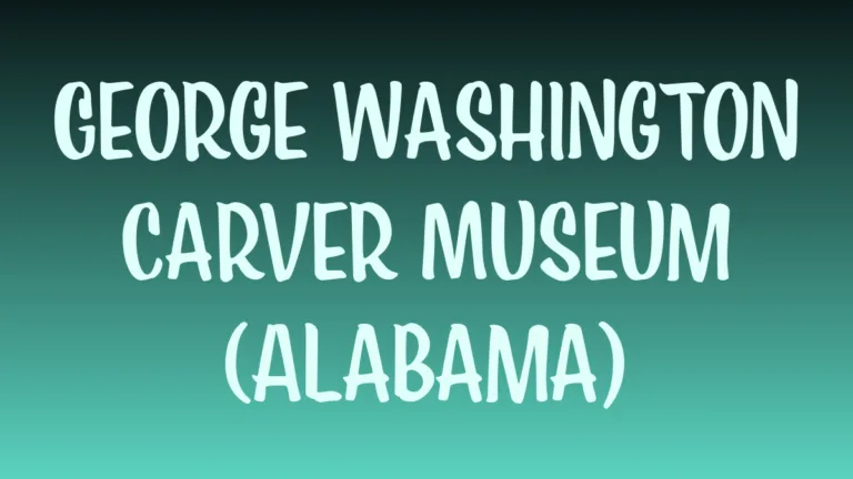 Exterior of George Washington Carver Museum in Alabama