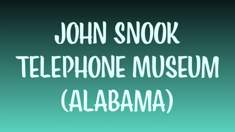 John Snook telephone exhibit at Alabama museum