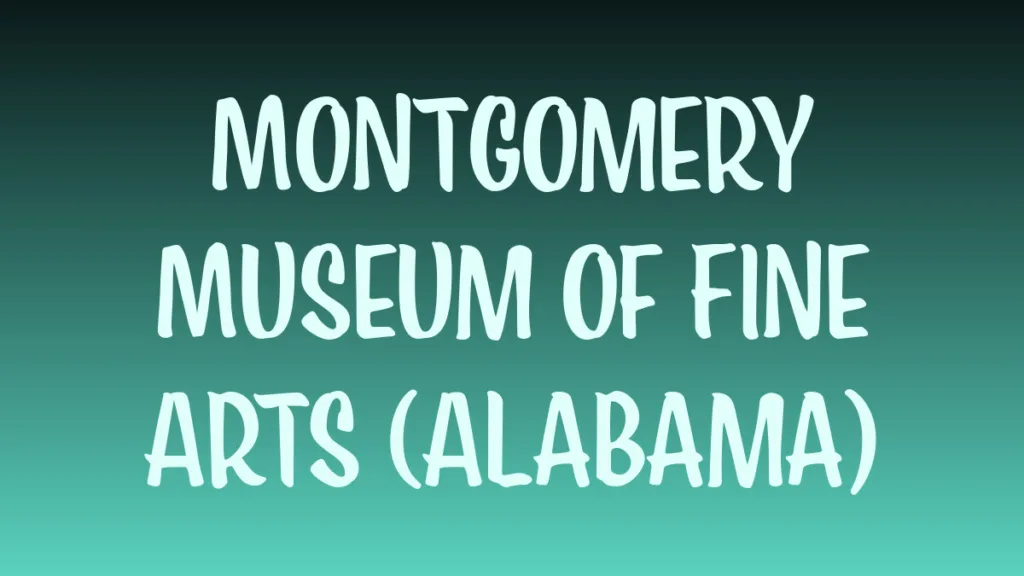 Montgomery Museum of Fine Arts Alabama exterior view