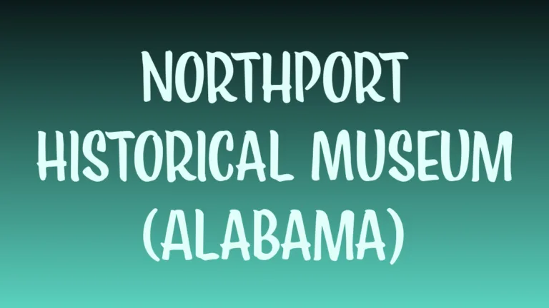 Northport historical museum exterior in Alabama with brick facade