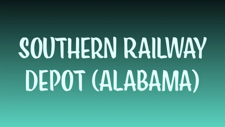 Historic Southern Railway Depot Alabama museum brick train station exterior