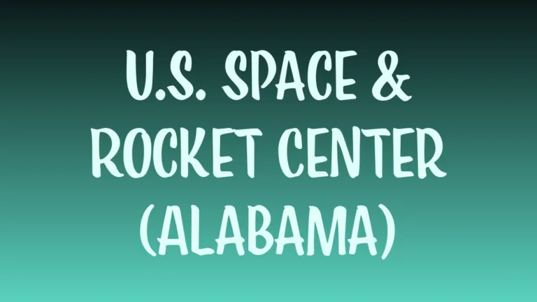 US Space and Rocket Center Alabama museum with Saturn V rocket