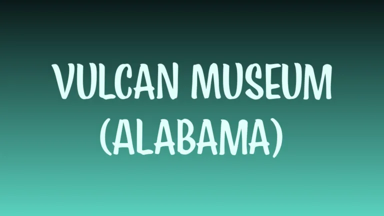 Vulcan statue at museum overlooking Birmingham Alabama skyline