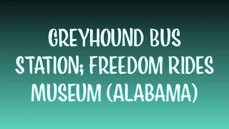 A vintage Greyhound bus sits outside the Freedom Rides Museum in Alabama, capturing the spirit of historic protests.