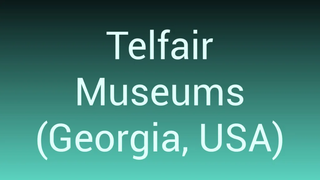 Telfair Museums Georgia Usa
